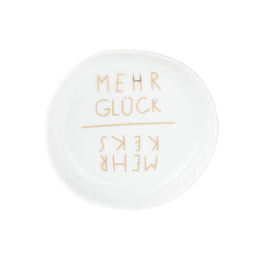 Schälchen aus Porzellan "Mehr Keks, Mehr Glück" von räder design - Weihnachten Weihnachtsdekoration