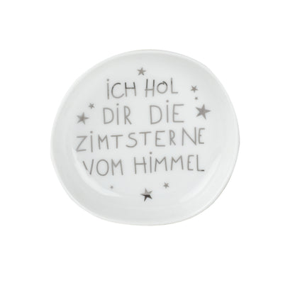 Schälchen aus Porzellan "Ich hol dir die Zimtsterne vom Himmel" von räder design - Weihnachten Weihnachtsdekoration