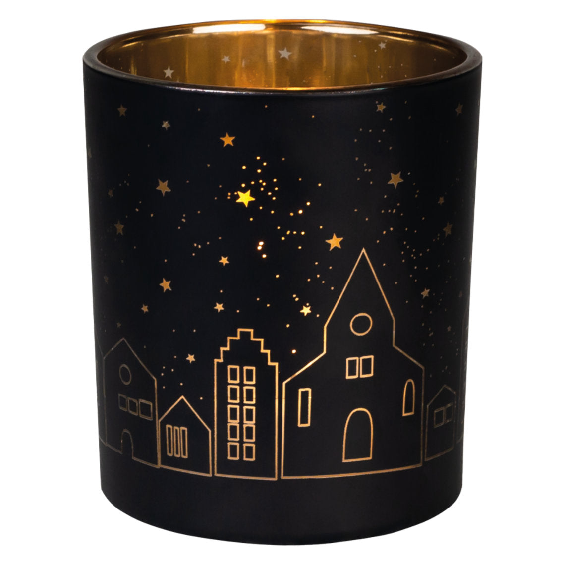 Teelichthalter aus Glas " Lichtstadt " von räder design - Weihnachten Weihnachtsdekoration