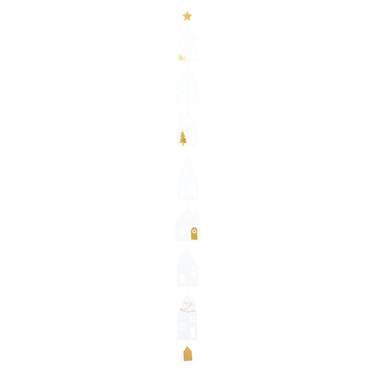 Girlande aus Papier 83,5cm "Winterstadt" von räder design - Weihnachten Weihnachtsdekoration