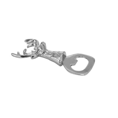 Flaschenöffner Hirsch von Gilde – Edler Kapselheber aus Aluminium in Silber