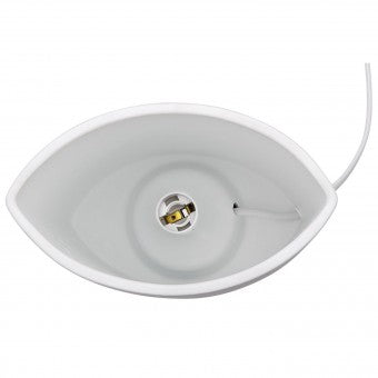 Tischleuchte mit Hirschmotiv von Gilde – Porzellanleuchte Weiß 26 cm