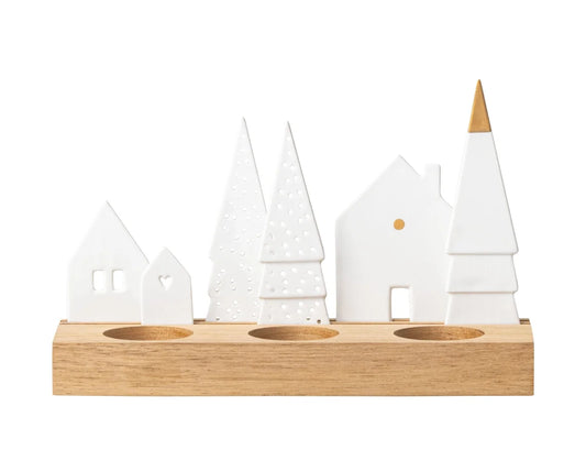 Lichtobjekt Dorf Teelichthalter Weihnachtliche Dekoration von räder design