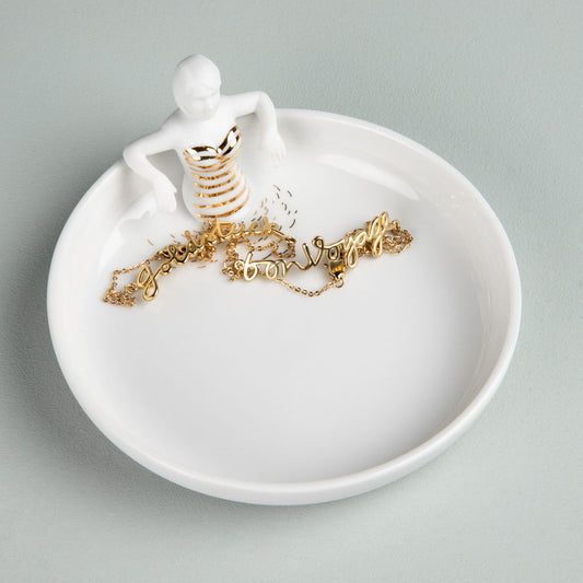 Schale aus Porzellan "Schwimmbad" von räder Sonmer Geschenk Dekorativ Deko