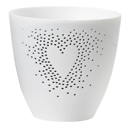 feiner Teelichthalter " Herz " aus Porzellan von räder design Liebe Hochzeit Valentinstag etc. Dekoration & Geschenkidee