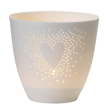 feiner Teelichthalter " Herz " aus Porzellan von räder design Liebe Hochzeit Valentinstag etc. Dekoration & Geschenkidee