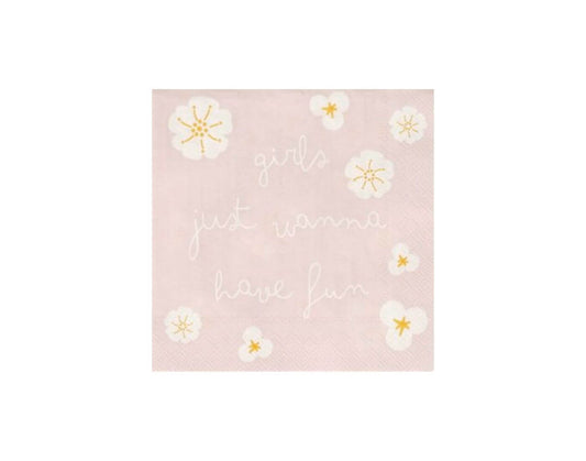 Cocktailservietten 25x25 cm "Girls just wanna have fun" von räder design