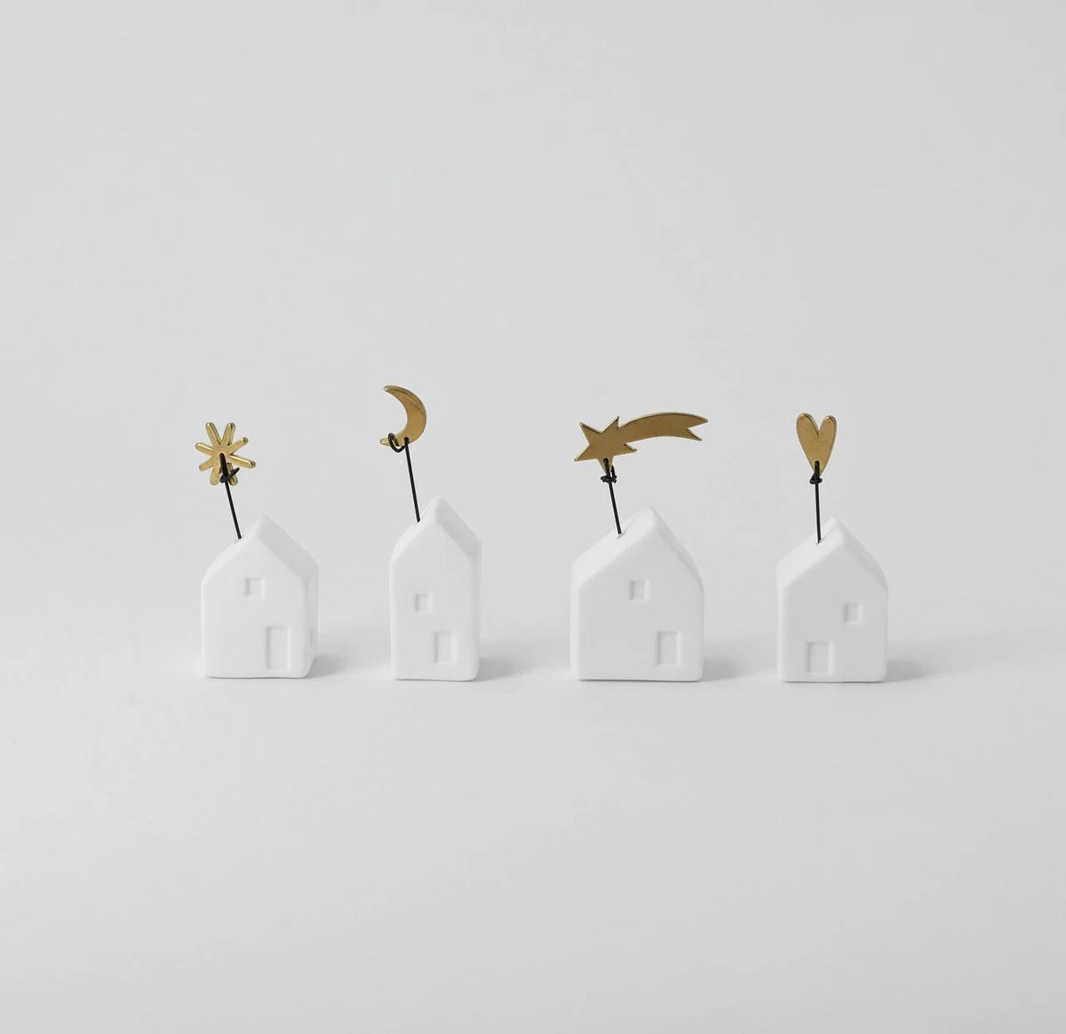 Mini-Porzellanhäuser "Wunschhäuser" in vier Varianten von räder design - Weihnachten Weihnachtsdekoration