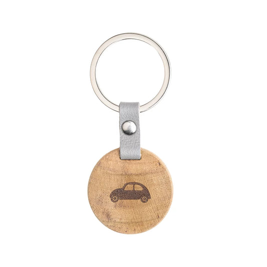 Schlüsselholz Auto von räder design Geschenk zum Auto Führerschein etc. D.3,5cm